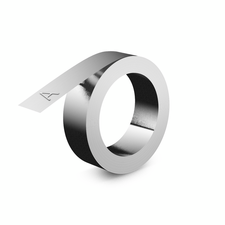 Dymo 31000 Tape M11 aluminum without adhesive layer, 12mm x 4.80m Dymo 31000 Tape M11 aluminum without adhesive layer, 12mm x 4.80m