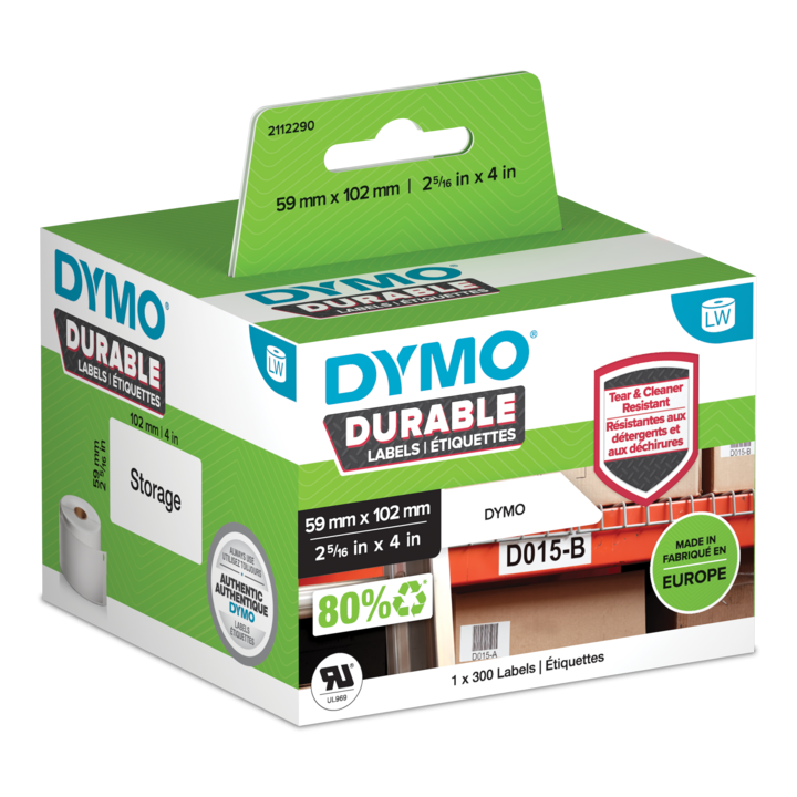 DYMO 2112290 durable LabelWriter labels 59x102mm