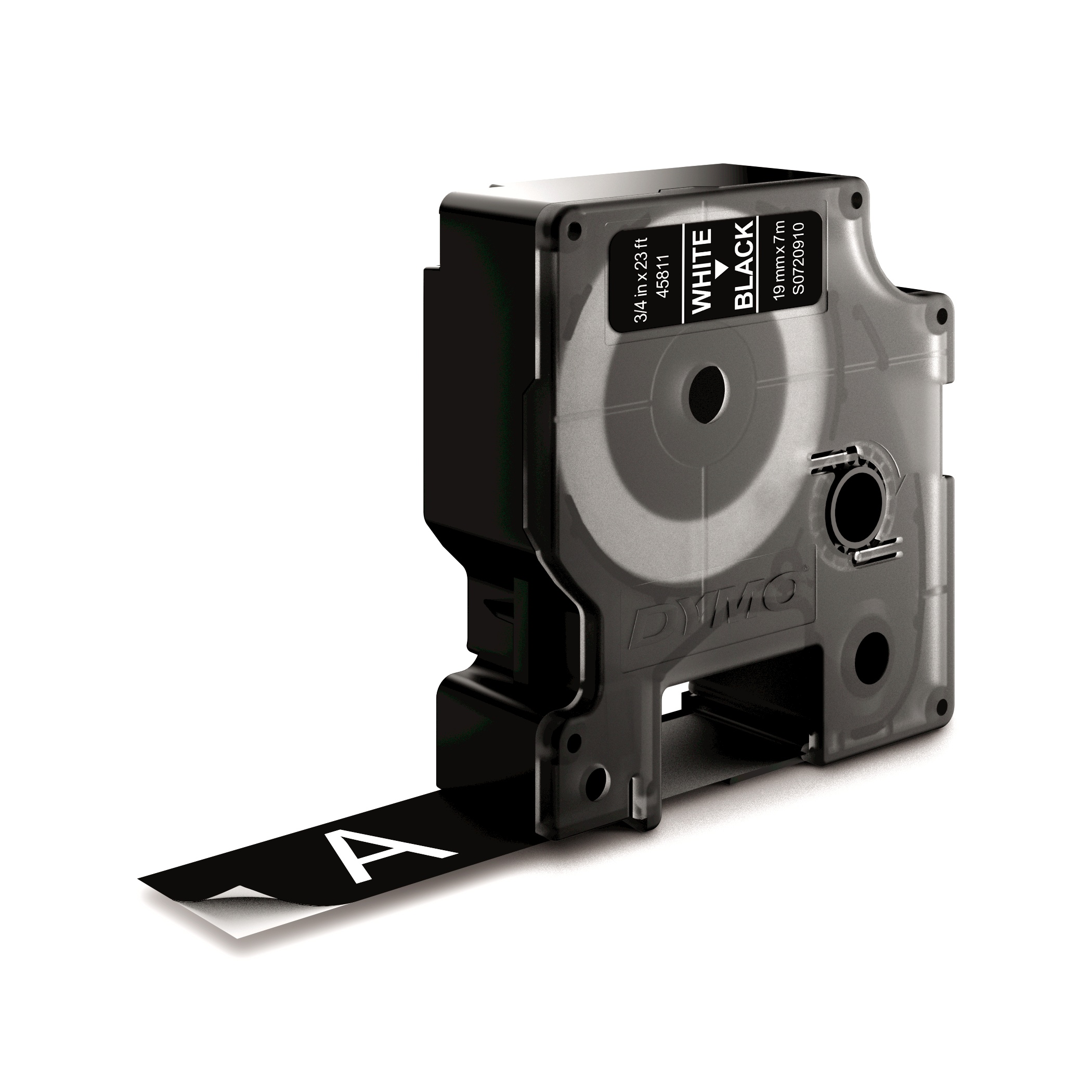 Dymo D1 cassette 19mm white on black Dymo D1 cassette 19mm white on black