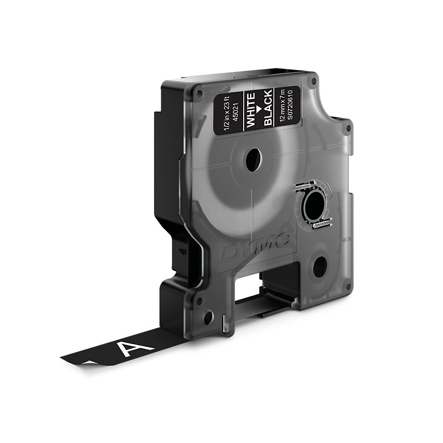 Dymo D1 cassette 24mm white on black Dymo D1 cassette 24mm white on black