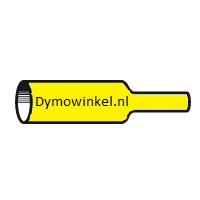 Dymo RHINO 18058 heat shrink tubing black on yellow 19mm