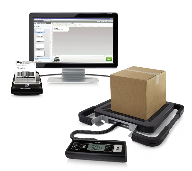 Dymo S50 parcel scale with LabelWriter 4XL label printer Dymo S50 parcel scale with LabelWriter 5XL label printer