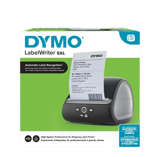 Boîte d'imprimante d'étiquettes Dymo LabelWriter 5XL Boîte d'imprimante d'étiquettes Dymo LabelWriter 5XL