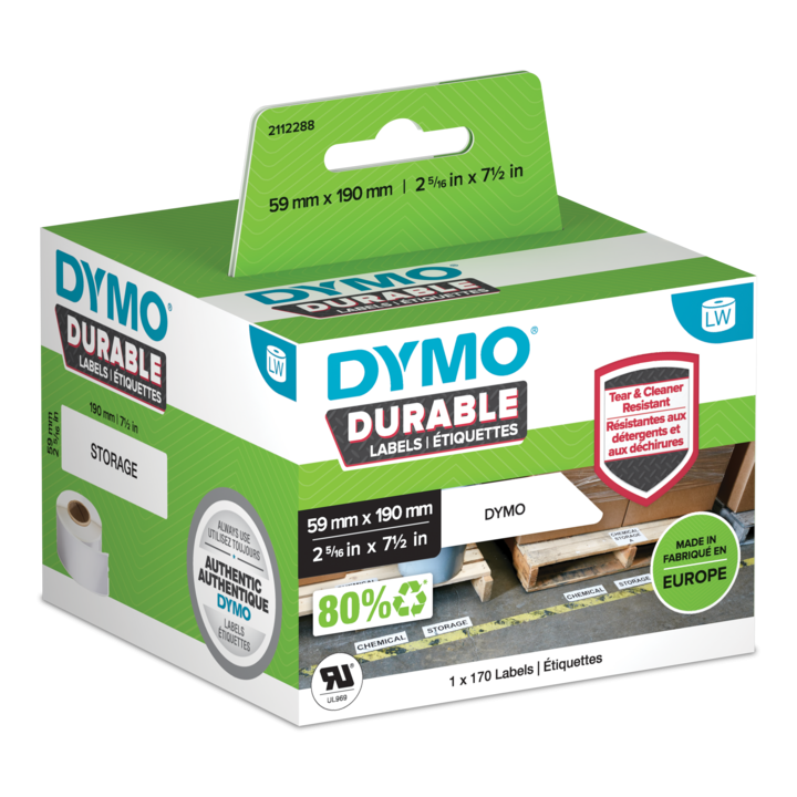 Dymo 2112288 sustainable LabelWriter labels 59x190mm