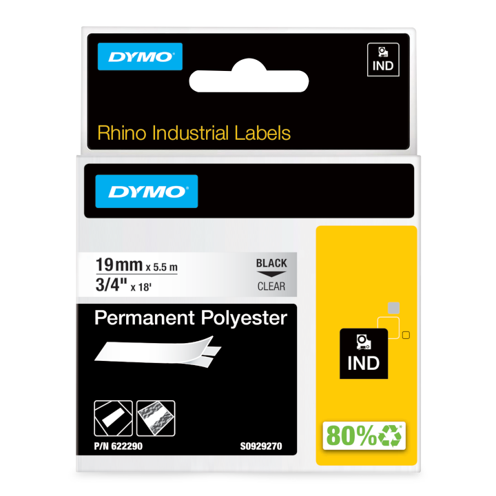 Rhino 622290 19mm Permanent Polyester Rhino 622290 19mm Permanent Polyester