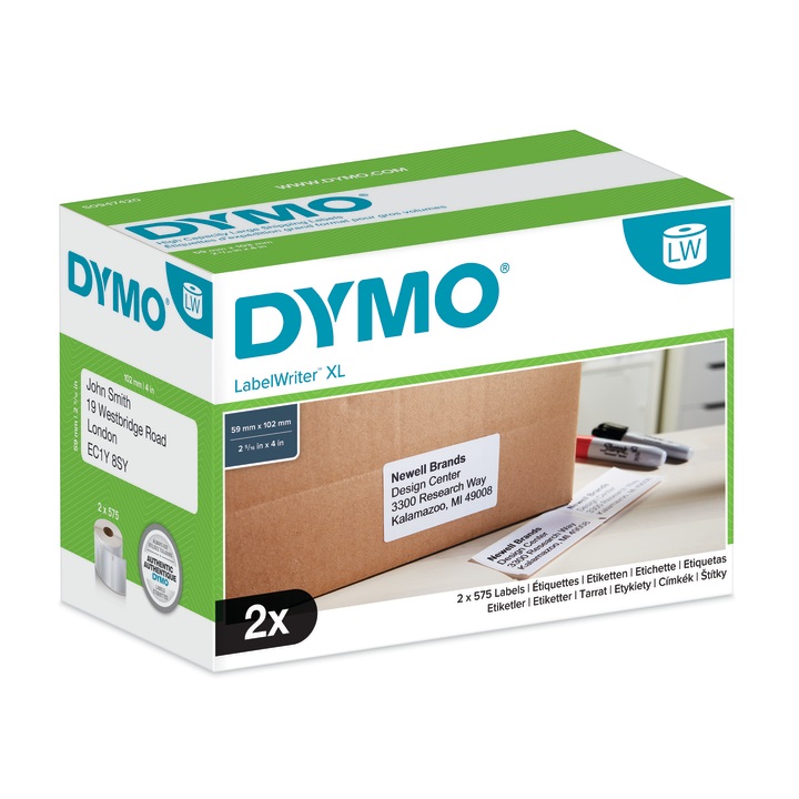 Dymo S0947420 Shipping Labels for Large Volumes, 102x59 mm 