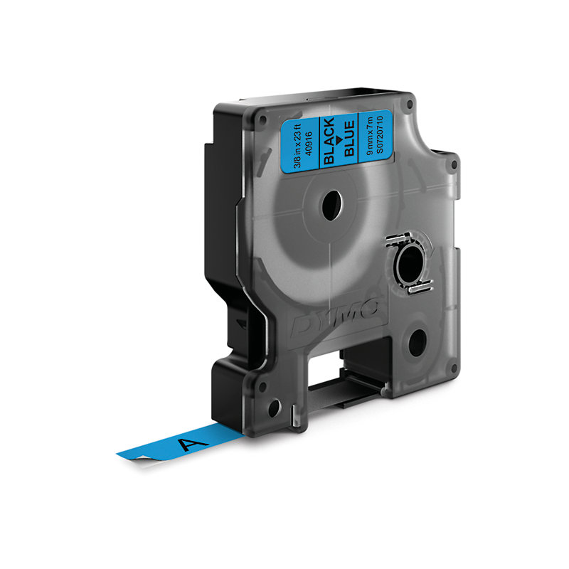 Dymo D1 cassette 19mm black on blue Dymo D1 cassette 19mm black on blue