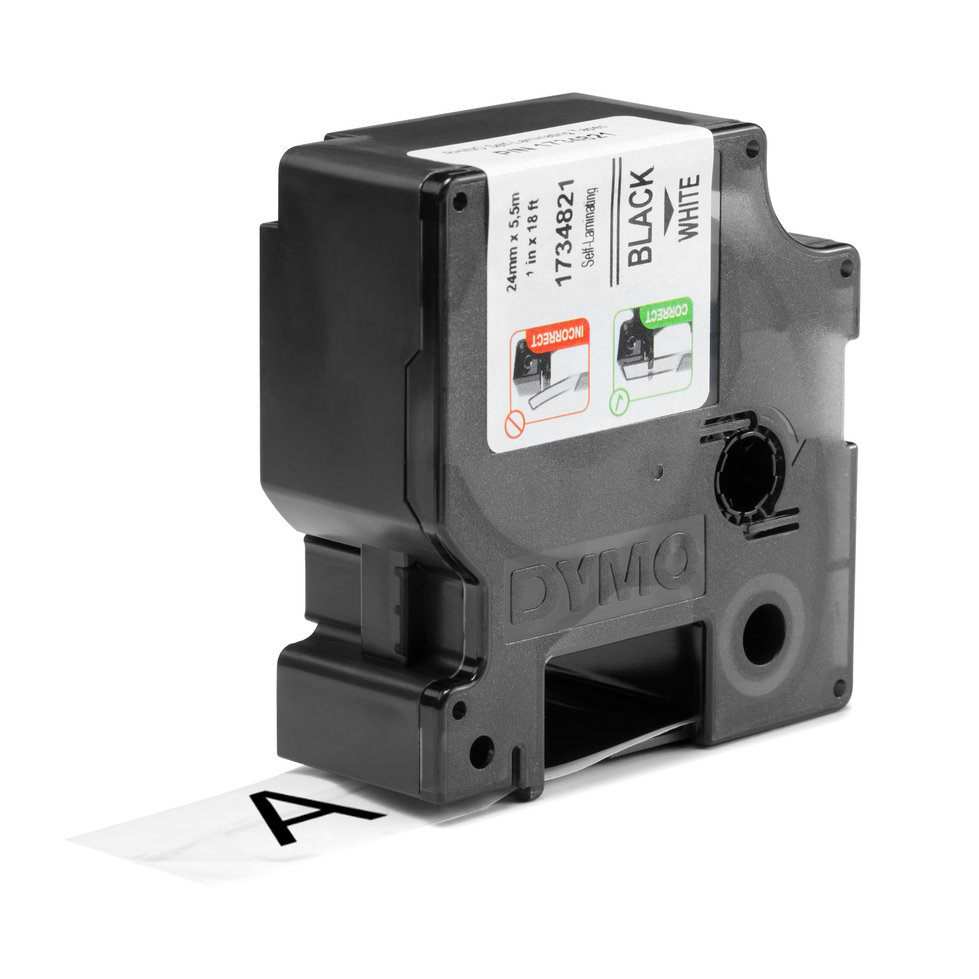 Dymo 1734821 RHINO Self Laminating tape 24mm cassette Dymo 1734821 RHINO Self Laminating tape 24mm cassette