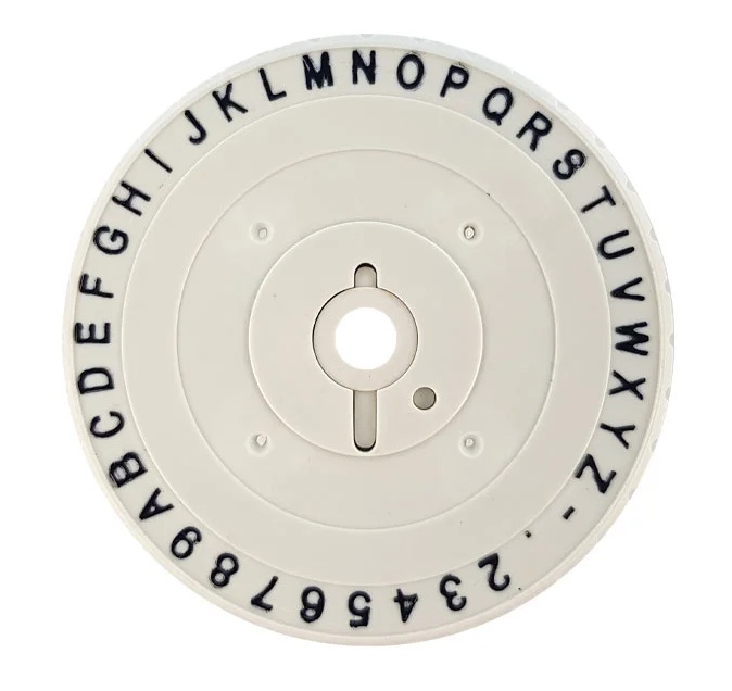 M1011 Letter Wheel NORMAL View - Replacement Wheel M1011 Letter Wheel NORMAL View - Replacement Wheel