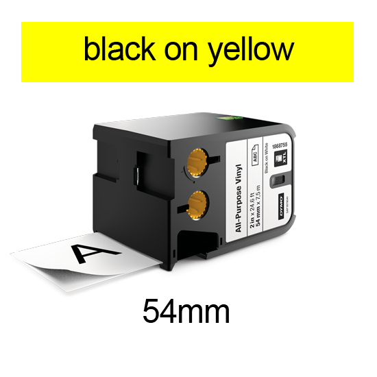XTL 54mm tape XTL 54mm tape black on yellow