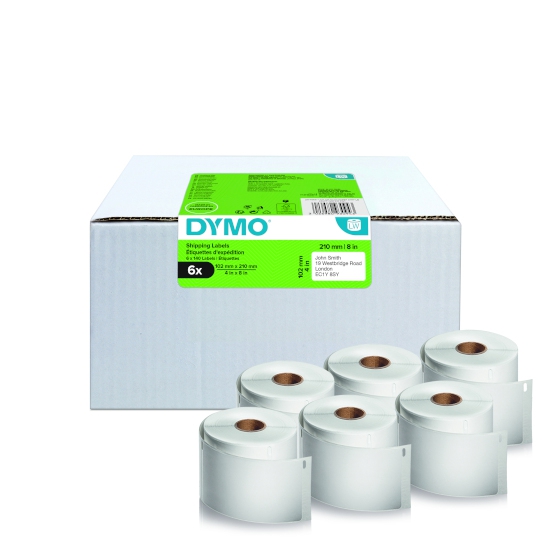 Dymo 2177565 XL DHL shipping label 102 x 210 mm, volume pack 6 rolls