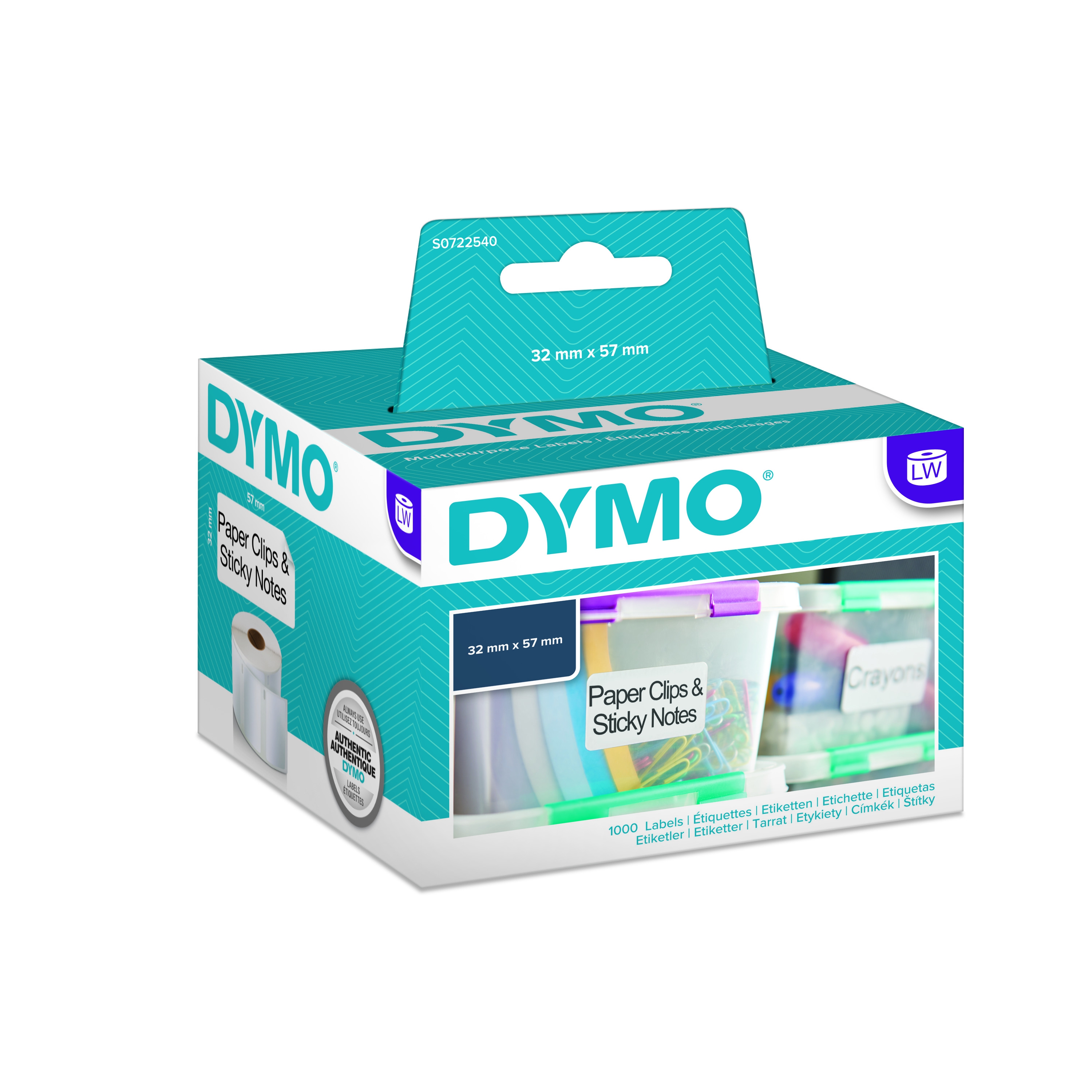 Dymo S0722540 Removable Labels 32x57 mm (11354)