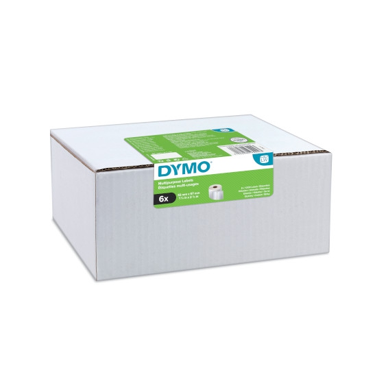 Dymo 2093093 12-pack LW labels 99012, 36x89mm white, paper, permanent adhesive