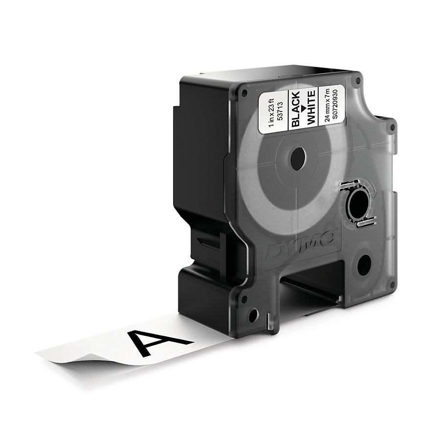 Dymo D1 cassette 24mm white on black Dymo D1 cassette 24mm white on black