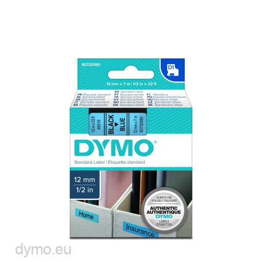Fimax 6 PK for Dymo D1 Standard Label Tape dymo 45013 45016 45017 45018  45021 for Dymo Label Printer 45010 Dymo D1 12mm Tape - AliExpress