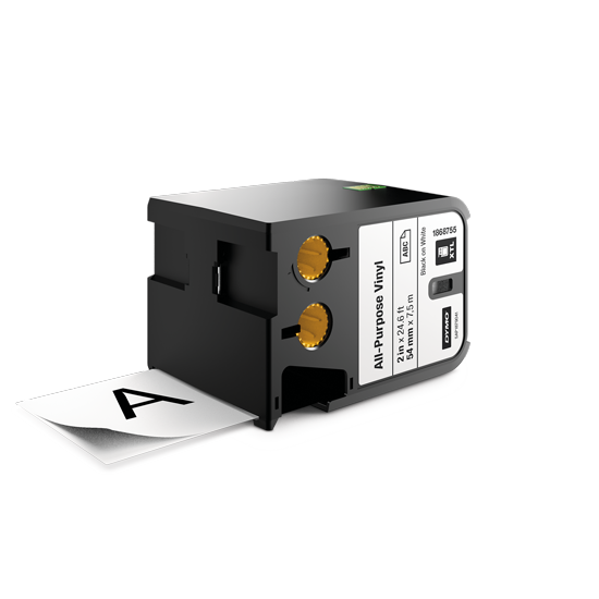 DYMO 1868755 XTL universal vinyl tape 54mm black on white DYMO 1868755 XTL universal vinyl tape 54mm black on white