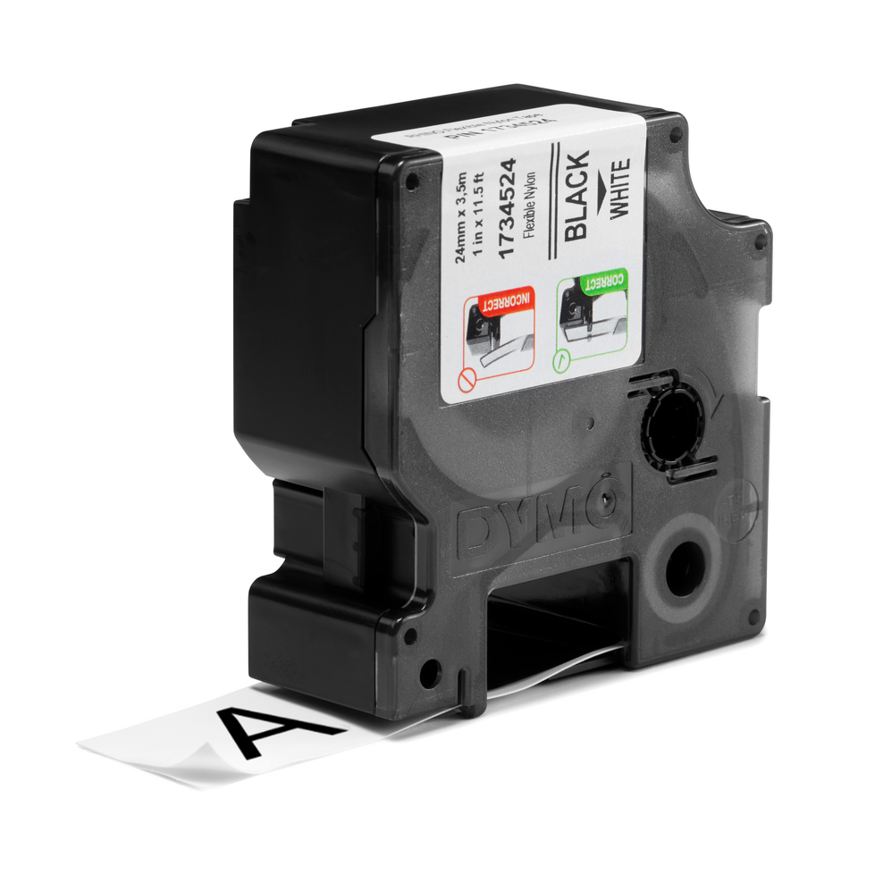 Dymo 1734524 RHINO flexible nylon tape 24mm cassette Dymo 1734524 RHINO flexible nylon tape 24mm cassette