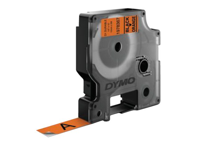 Dymo 1978367 durable D1 tape black on orange 12mm Dymo 1978367 durable D1 tape black on orange 12mm